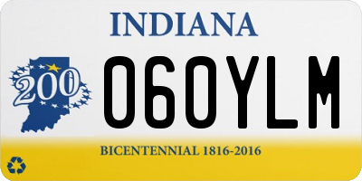 IN license plate 060YLM