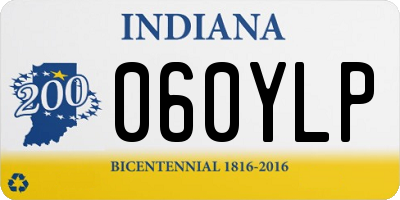 IN license plate 060YLP