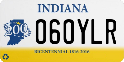 IN license plate 060YLR