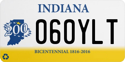IN license plate 060YLT