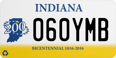 IN license plate 060YMB