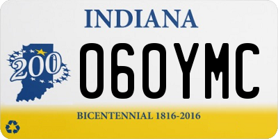 IN license plate 060YMC