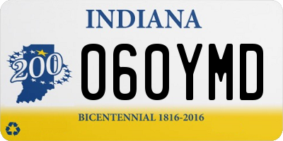 IN license plate 060YMD
