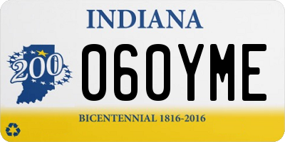 IN license plate 060YME