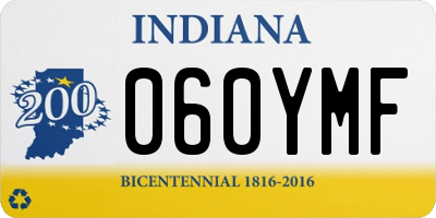 IN license plate 060YMF