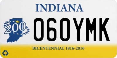 IN license plate 060YMK