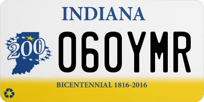 IN license plate 060YMR