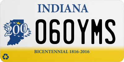 IN license plate 060YMS