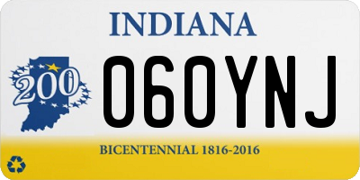 IN license plate 060YNJ
