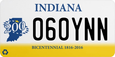 IN license plate 060YNN