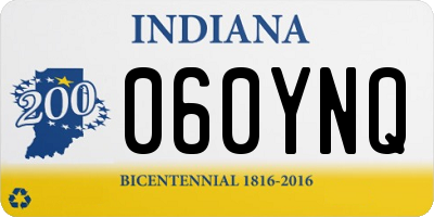 IN license plate 060YNQ
