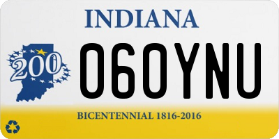 IN license plate 060YNU