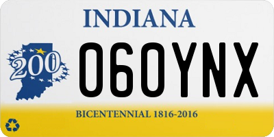IN license plate 060YNX