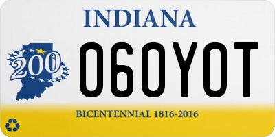IN license plate 060YOT