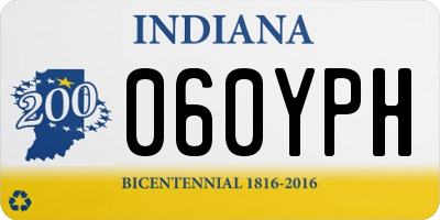 IN license plate 060YPH