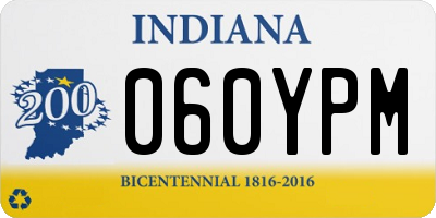 IN license plate 060YPM