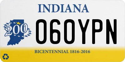 IN license plate 060YPN