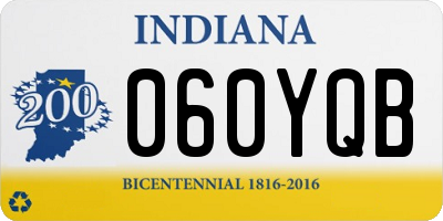 IN license plate 060YQB