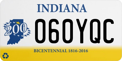 IN license plate 060YQC