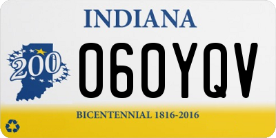 IN license plate 060YQV