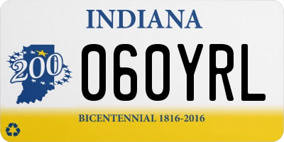 IN license plate 060YRL