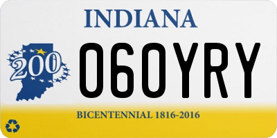 IN license plate 060YRY
