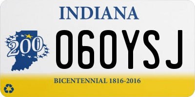 IN license plate 060YSJ