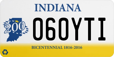 IN license plate 060YTI