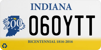 IN license plate 060YTT