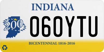 IN license plate 060YTU