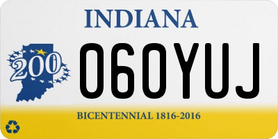 IN license plate 060YUJ