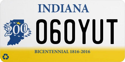 IN license plate 060YUT