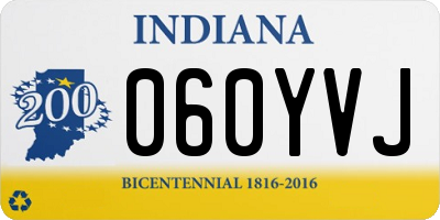 IN license plate 060YVJ