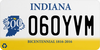 IN license plate 060YVM