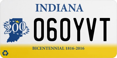 IN license plate 060YVT