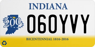 IN license plate 060YVY