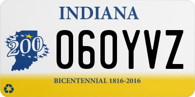 IN license plate 060YVZ