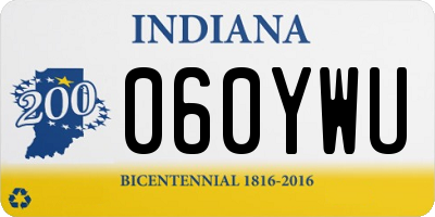 IN license plate 060YWU