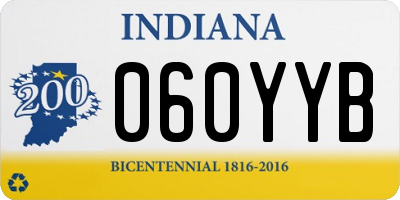 IN license plate 060YYB