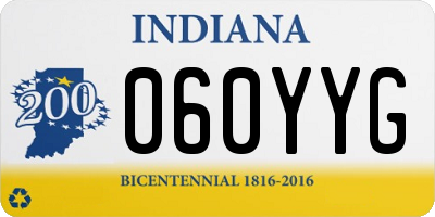 IN license plate 060YYG