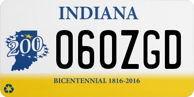 IN license plate 060ZGD