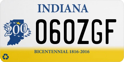 IN license plate 060ZGF