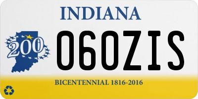 IN license plate 060ZIS