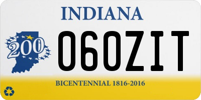 IN license plate 060ZIT