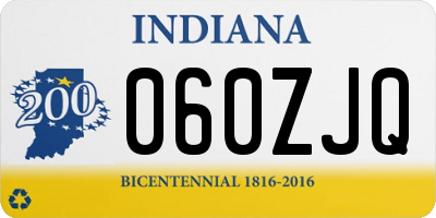 IN license plate 060ZJQ