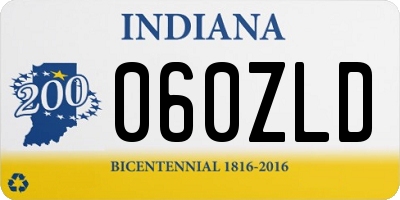 IN license plate 060ZLD