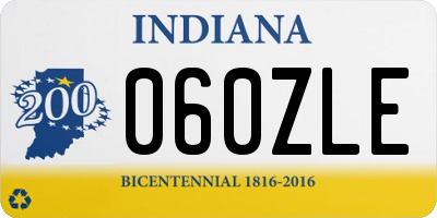 IN license plate 060ZLE