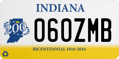 IN license plate 060ZMB