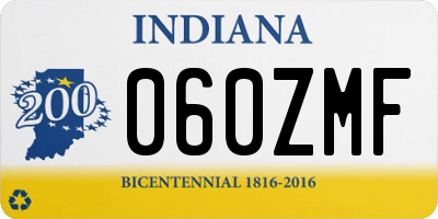 IN license plate 060ZMF