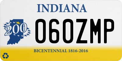 IN license plate 060ZMP